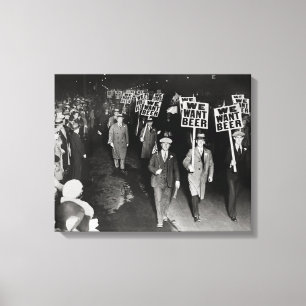 Impressão Em Tela Nós queremos a cerveja! Proibição Protesto, 193