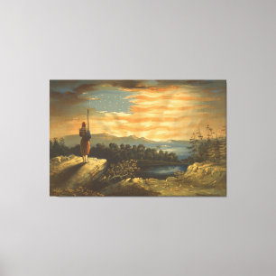 Impressão Em Tela Nossa bandeira nascida do céu por William Bauly