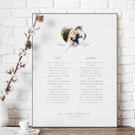 Impressão Em Tela Nossa Promessa Recém-casados Viram Foto Coração<br><div class="desc">Newlyweds Sr. & Sra. nossa promessa de dia de casamento vows e fotos guardam tela de desenho para sempre lembrar seu dia especial e seu amor e promessa um ao outro. Esta elegante tela de desenho de manutenção do dia do casamento apresenta um mínimo de solteiro de layout de foto...</div>