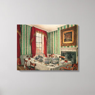 Impressão Em Tela Nossa sala de jantar em York, 1838