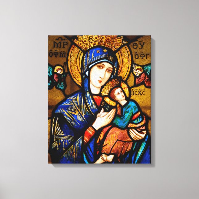 Impressão Em Tela nossa senhora de ajuda perpétua (Frente)