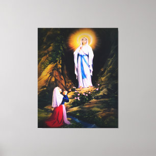Impressão Em Tela Nossa Senhora de Lourdes