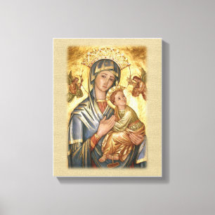Impressão Em Tela Nossa senhora do ícone perpétuo da ajuda