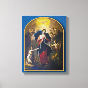 Impressão Em Tela Nossa Senhora Undoer of Knots,