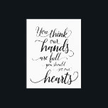 Impressão Em Tela Nossas mãos são cheios. Você deveria ver nossos co<br><div class="desc">Mergulhe sua casa no calor e no amor da família com o "Embraço Corajoso - Mãos de Cheio, Tela de Corações Completos". Esta trabalho de arte encantadora captura a essência de uma vida familiar ocupada, mas cheia de alegria, inspirada pela frase carinhosa, "Você acha que nossas mãos são cheios, você...</div>