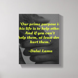 Impressão Em Tela Nosso objetivo principal nesta citação da vida