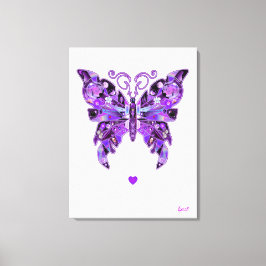 Impressão Em Tela Notebook Purple Butterfly 31