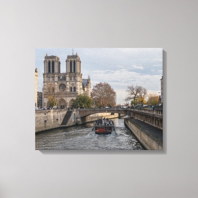 Impressão Em Tela Notre Dame de Paris, França (Frente)