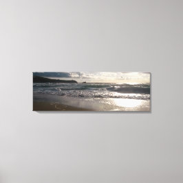 Impressão Em Tela Noturno Light Fistral Beach Newquay Cornwall Reino