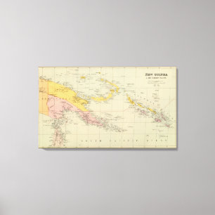 Impressão Em Tela Nova Guiné e Solomon Island