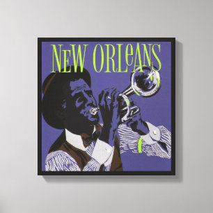 Impressão Em Tela Nova impressão de tela de música Orleans