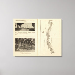 Impressão Em Tela Nova Iorque do mapa de índice