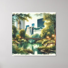 Impressão Em Tela Nova Iorque do Parque Central da Ponte Gapstow