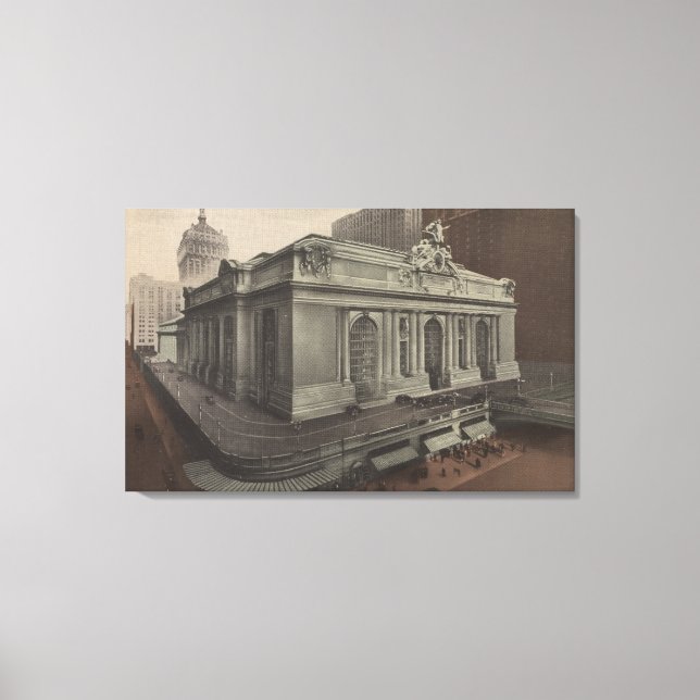 Impressão Em Tela Nova Iorque, Nova Iorque - Visão da Grande Estação (Frente)