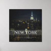 Nova Iorque Skyline Poster - Impressora a Wall Art