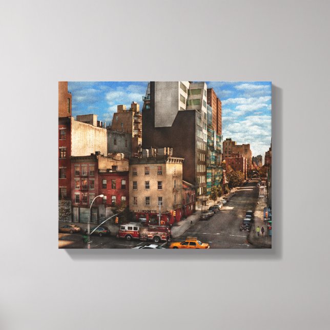 Impressão Em Tela Nova York - Cidade - O canto da 10th Ave & W 18th (Frente)