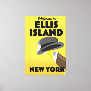 Impressão Em Tela Nova York Ellis Island