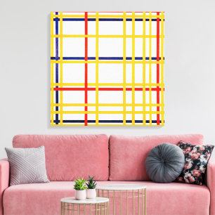 Impressão Em Tela Nova York I Piet Mondrian