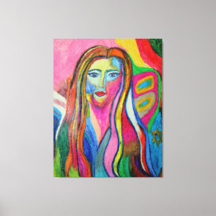 Impressão Em Tela Novos Artistas: Debbie Davidsohn Autorretrato