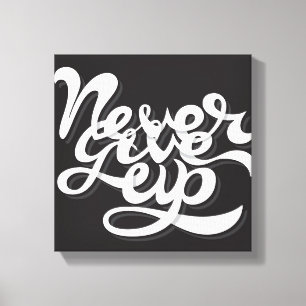 Impressão Em Tela Nunca dê acima 2