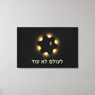 Impressão Em Tela Nunca Mais Estrela Fractal De David