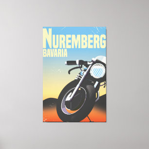 Impressão Em Tela Nuremberg, cargo das viagens vintage da