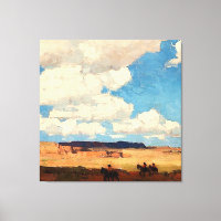 “Nuvem de Verão” Arte Ocidental de Edgar Payne