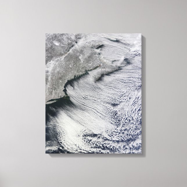 Impressão Em Tela Nuvens através dos céus do Atlântico Norte (Frente)