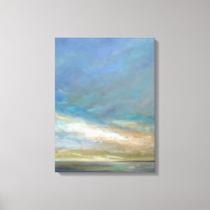 Impressão Em Tela Nuvens costeiras com oceano