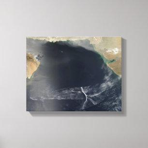 Impressão Em Tela Nuvens de onda sobre o mar árabe