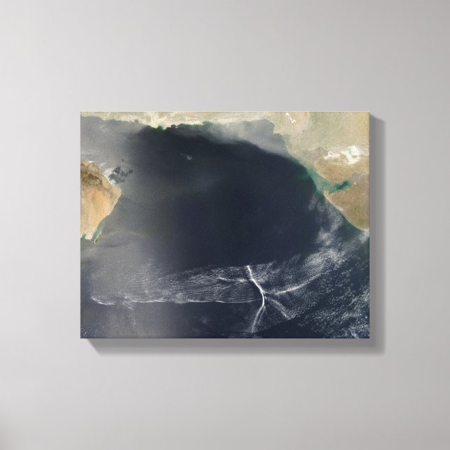 Impressão Em Tela Nuvens de onda sobre o mar Árabe (Frente)