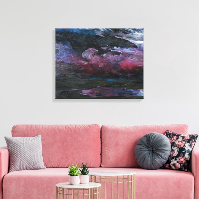 Impressão Em Tela Nuvens de Pesadelos | Emil Nolde | (Insitu(Sala de estar))