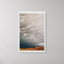 Impressão Em Tela NUVENS DE TEMPestade AMEAÇADORAS SOBRE O DESERTO A