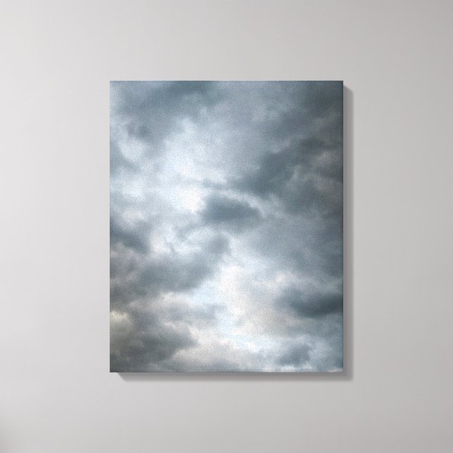 Impressão Em Tela Nuvens de Tempestade Quebrando (Frente)