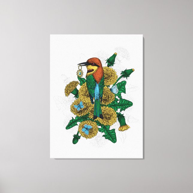 Impressão Em Tela O abelharuco com o pingente dourado (Frente)