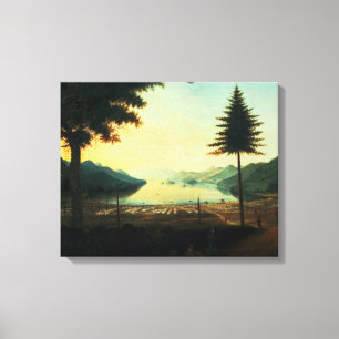 Impressão Em Tela O acampamento no lago George, New York, 1759 (óle