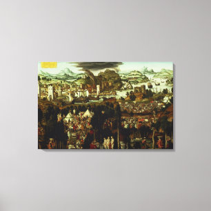 Impressão Em Tela O Acórdão de Paris e a Guerra de Troia, 1540