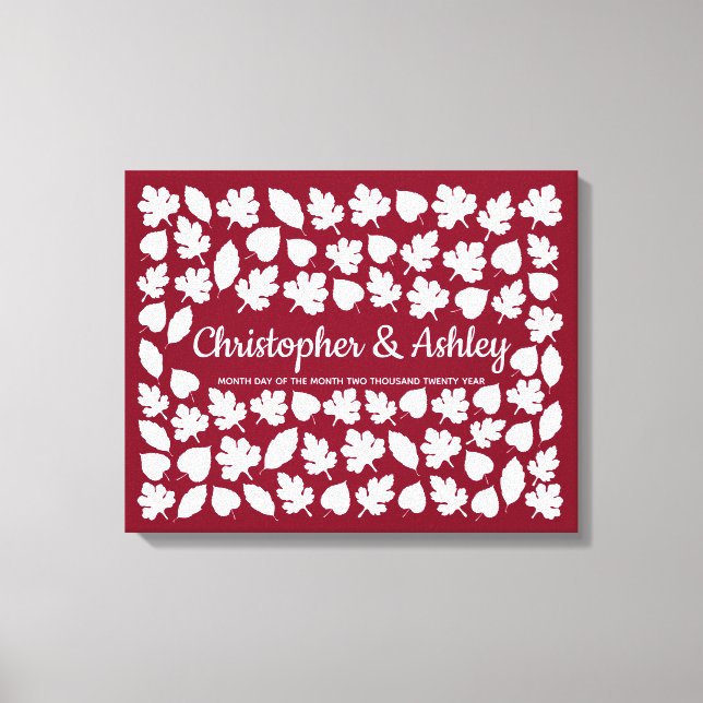 Impressão Em Tela O Alternativo Guestbook do casamento outono 75 dei (Frente)