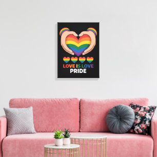 Impressão Em Tela O amor é amor LGBQT