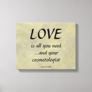 Impressão Em Tela O amor e seu cosmetólogo