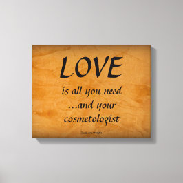 Impressão Em Tela O amor e seu cosmetólogo