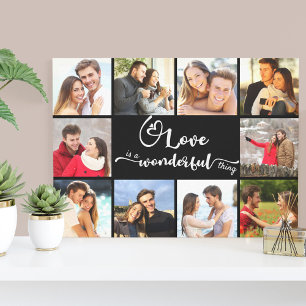 Impressão Em Tela O Amor é uma Coisa Maravilhosa Foto Preta 10