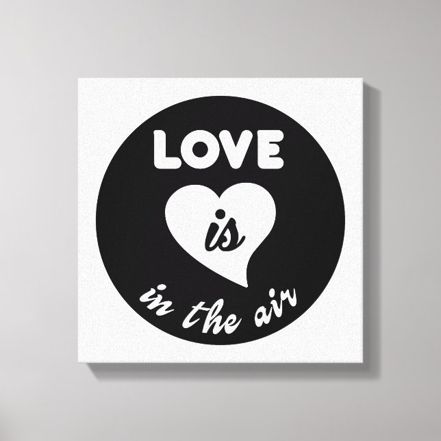 Impressão Em Tela O Amor Está No Ar (Frente)