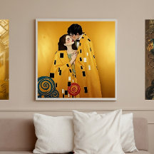 O amor no Dourado, Elegante Casal de Beijo ❤️