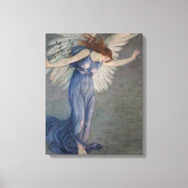 Impressão Em Tela O Anjo da Paz (de Walter Crane) (Frente)