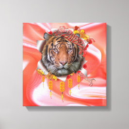 Impressão Em Tela O Ano do Tigre