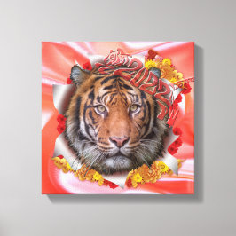 Impressão Em Tela O Ano do Tigre