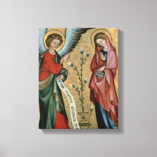 Impressão Em Tela O anúncio, c.1330 (óleo no painel)