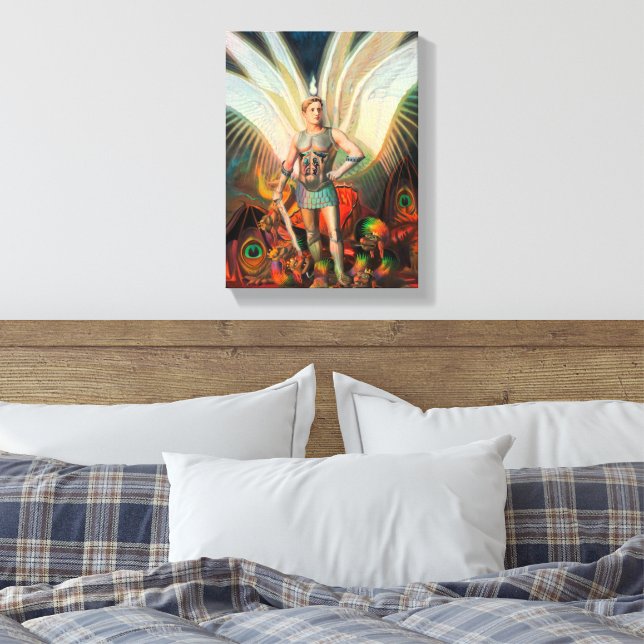 Impressão Em Tela O Arcanjo Michael Derrota o Dragão (Insitu(Quarto))