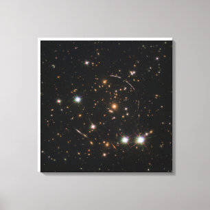 Impressão Em Tela O Arco Sunburst Em Um Cluster De Galáxias Maciço